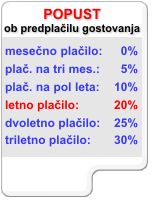 Spletni-dom.com nudi izdaten popust ob predpla�ilu gostovanja spletnih strani na stre�niku